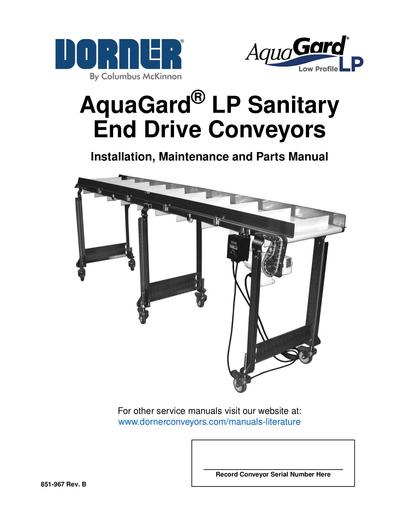 AquaGard® LP Installation, Maintenance & Parts Manual
