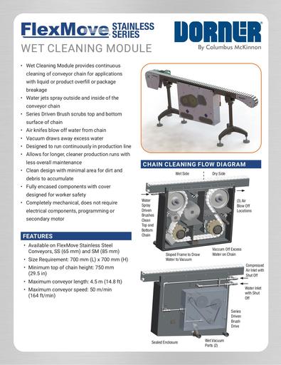FlexMove® Stainless Series Wet Cleaning Module