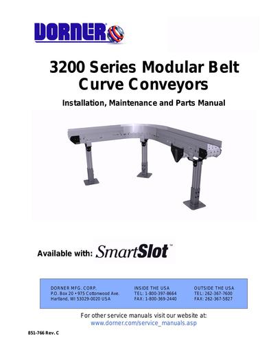 3200 Modular Curved Installation, Maintenance & Parts Manual
