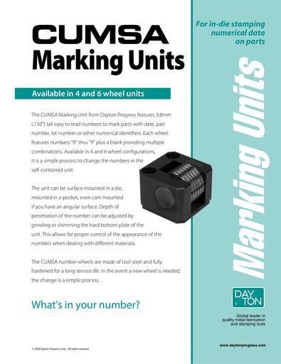 CUMSA Marking Units