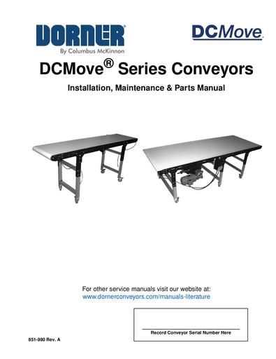 DCMove® Series Installation, Maintenace and Parts Manual