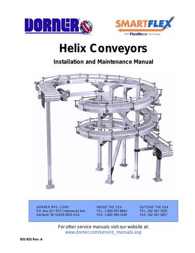 Helix Installation, Maintenance & Parts Manual