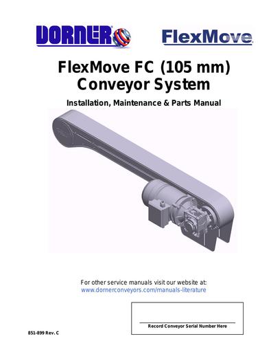 FlexMove® 105mm Installation, Maintenance & Parts Manual