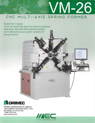 VM-26 CNC Multi-Axis Spring Former
