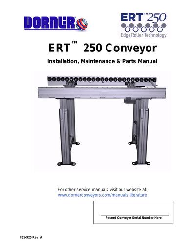 ERT® 250 Installation, Maintenance & Parts Manual