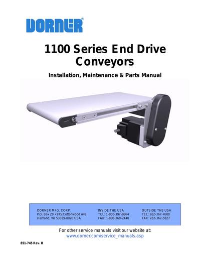 1100 Series End Drive Installation, Maintenance & Parts Manual