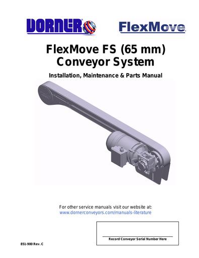 FlexMove® 65mm Installation, Maintenance & Parts Manual