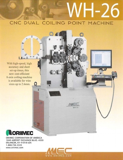 WH-26 CNC Dual Coiling Point Machine