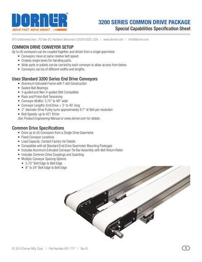 3200 Common Drive Specification Sheet
