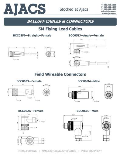 Balluff - HTM Cable and Connectors