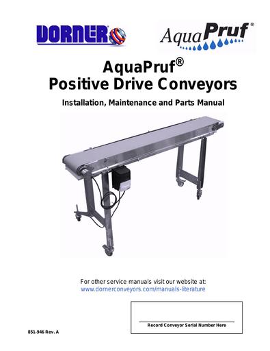 AquaPruf® PD Installation, Maintenance & Parts Manual