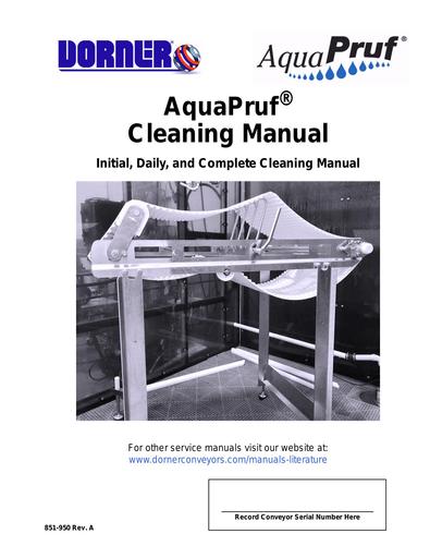 AquaPruf® Cleaning Manual
