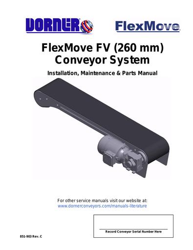 FlexMove® 260mm Installation, Maintenance & Parts Manual