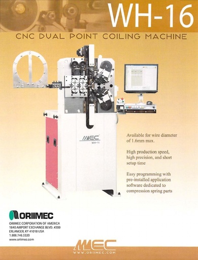 WH-16 CNC Dual Point Coiling Machine