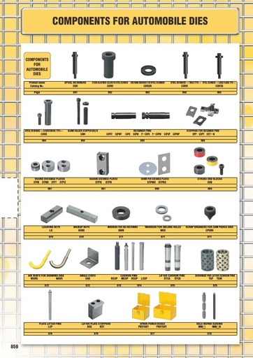 Misumi Catalog Pg 859-880 - Components for Automobile Dies