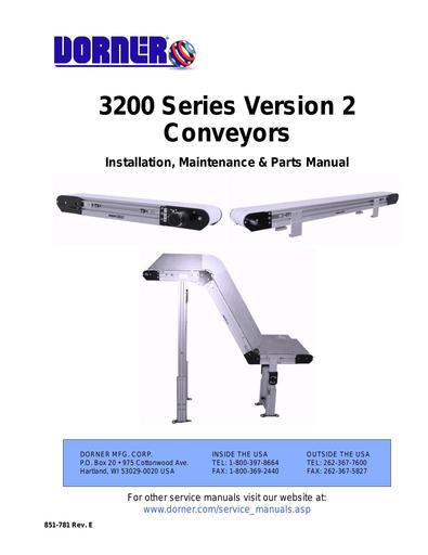 3200 Series Installation, Maintenance & Parts Manual