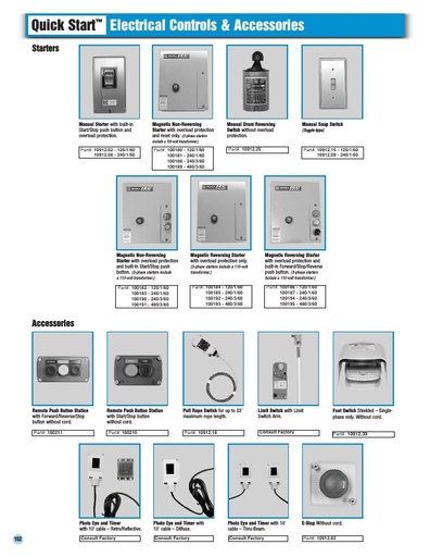 Electrical Controls and Accessories